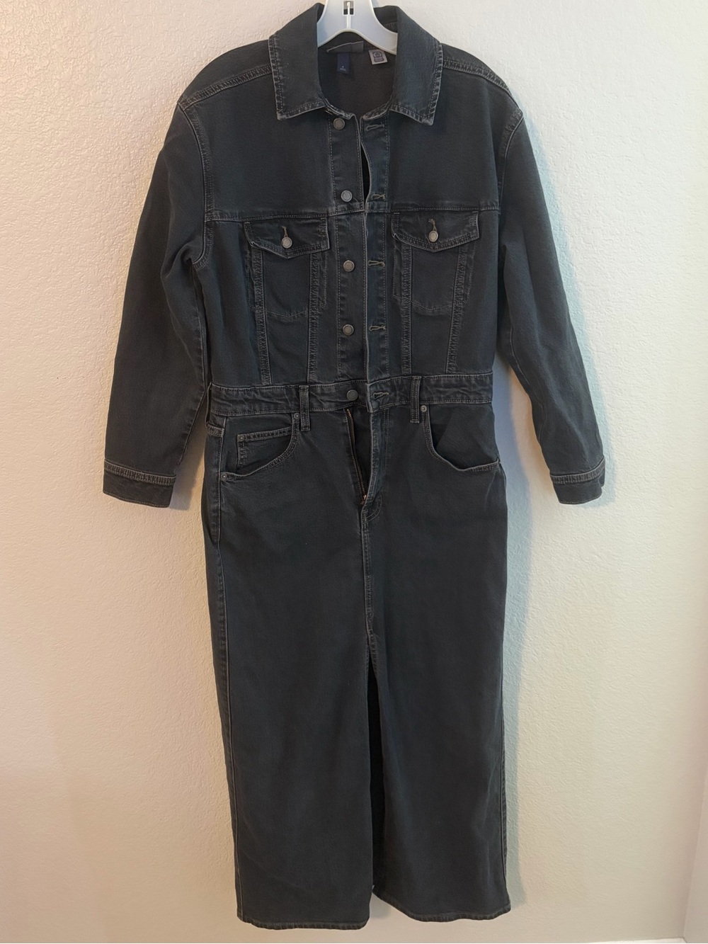 Universal Thread Black Denim Long Sleeve Dress